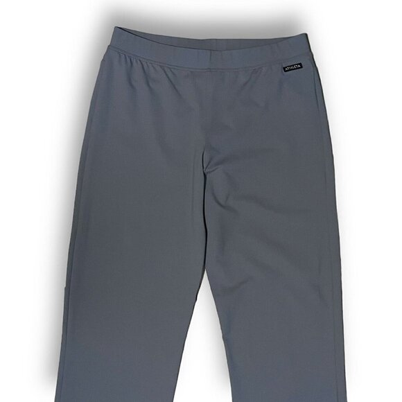 Athleta Womens Vintage Bootcut Yoga Pants Sz S Gray Mid Rise Athletic USA Made - Picture 2 of 6